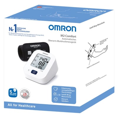 OMRON M2 Comfort Oberarm Blutdruckmessgerät Produktbild 1