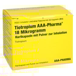 Tiotropium AAA-Pharma 18 Mikrogramm + Pulverinhalator