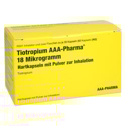 Tiotropium AAA-Pharma 18 Mikrogramm + Pulverinhalator