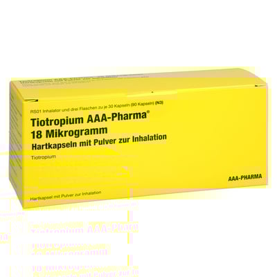 Tiotropium AAA-Pharma 18 Mikrogramm + Pulverinhalator