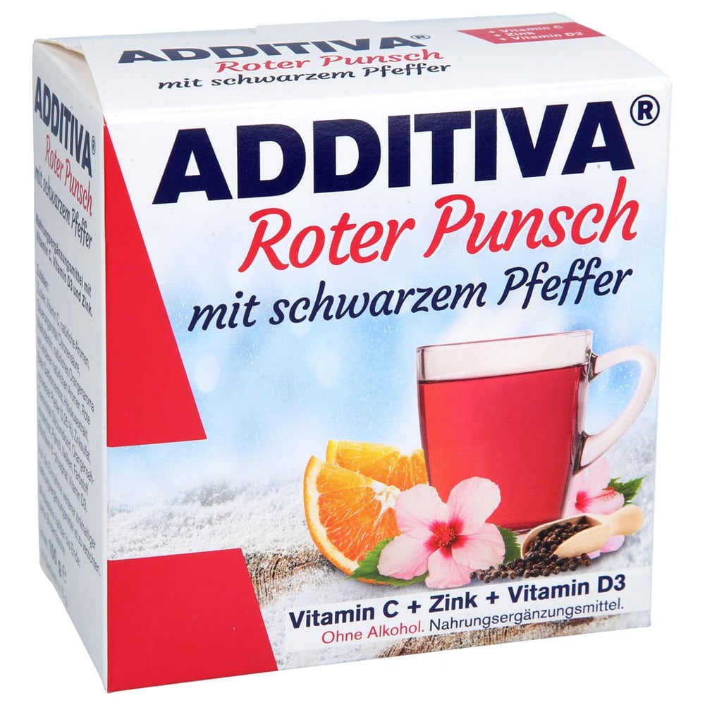 ADDITIVA roter Punsch mit schwarzem Pfeffer Pulver