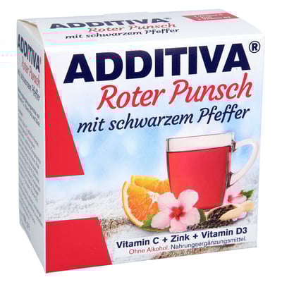 ADDITIVA roter Punsch mit schwarzem Pfeffer Pulver