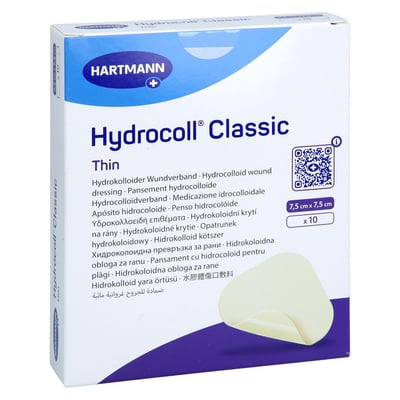 HYDROCOLL Classic Thin Wundverband 7,5x7,5 cm