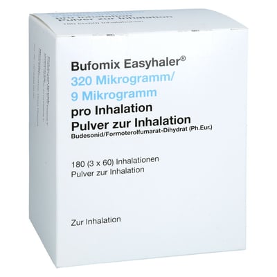 Bufomix Easyhaler 320/9 Mikrogramm/Dosis Produktbild 1
