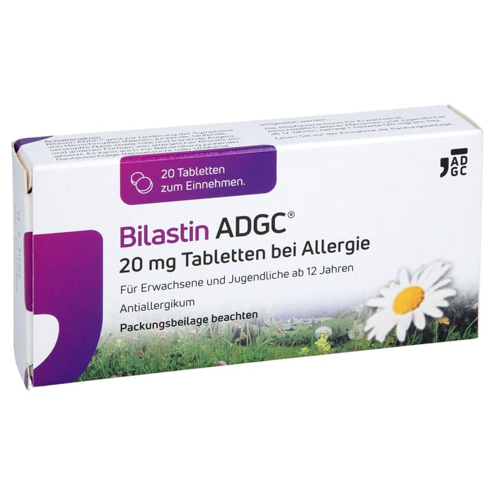 Bilastin ADGC 20mg Tabletten bei Allergie
