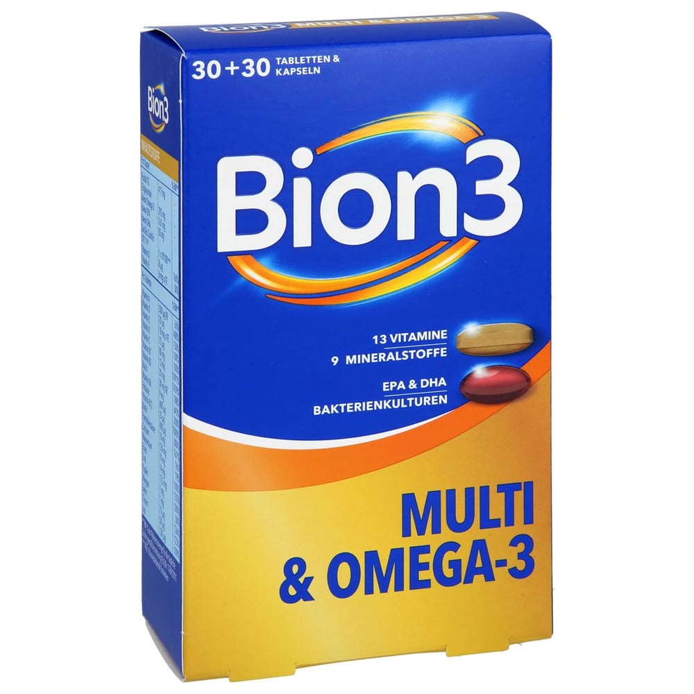 BION3 Multi+Omega-3 Kombipackung 30 Tabl.+30 Kaps.