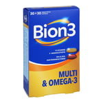 BION3 Multi+Omega-3 Kombipackung 30 Tabl.+30 Kaps. Produktbild 1