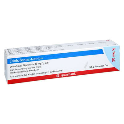 Diclofenac Glenmark 30 mg/g Produktbild 1