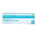 Calcipotriol comp-1A Pharma 50 Mikrogramm/g + 0,5 mg/g Produktbild 2