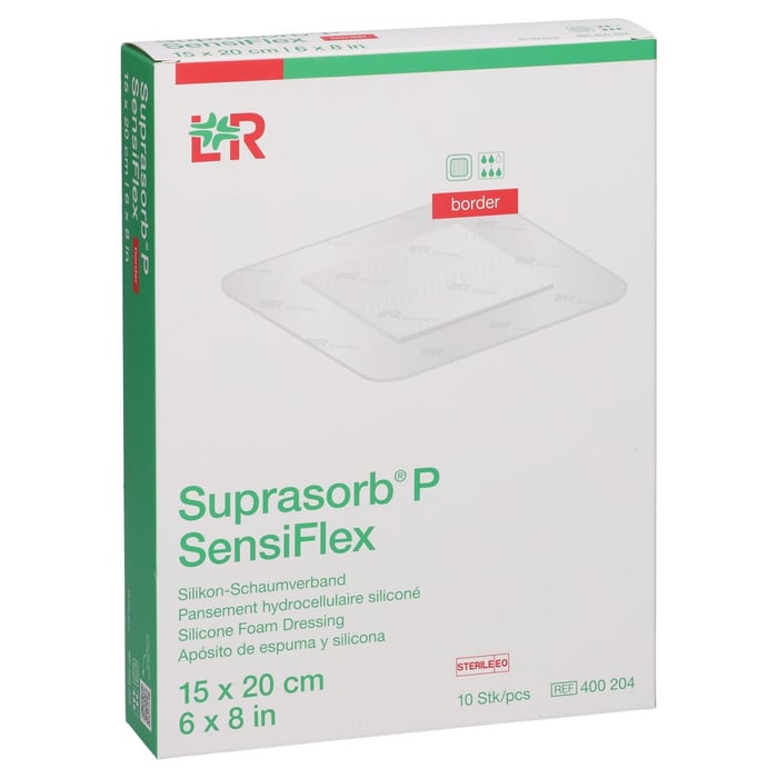 SUPRASORB P SensiFlex border 15x20cm
