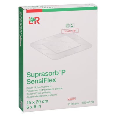 SUPRASORB P SensiFlex border lite 15x20cm