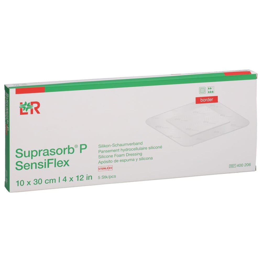 SUPRASORB P SensiFlex border 10x30cm