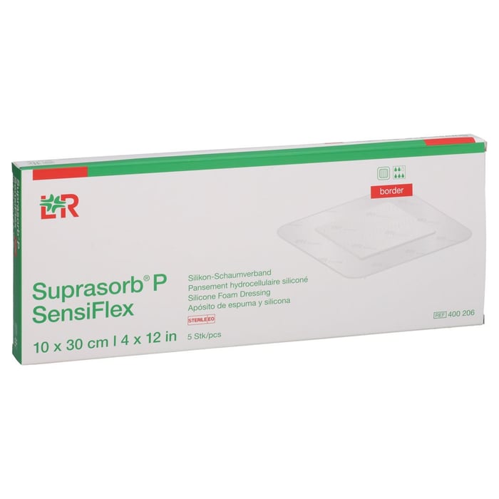 SUPRASORB P SensiFlex border 10x30cm