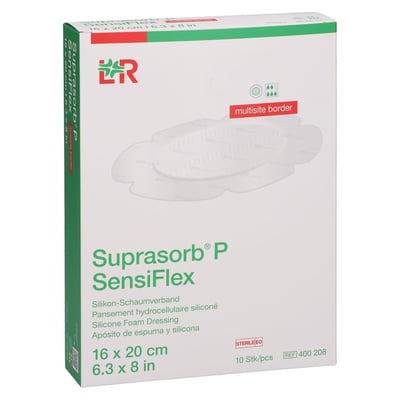 SUPRASORB P SensiFlex multisite border 16x20cm