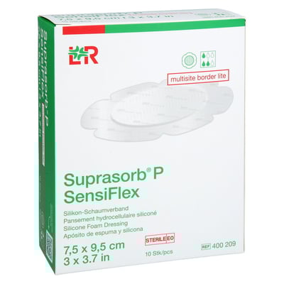 SUPRASORB P SensiFlex multis.border lite 7,5x9,5cm