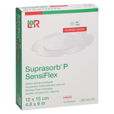 SUPRASORB P SensiFlex multisite border 12x15cm