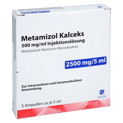 METAMIZOL Kalceks 500 mg/ml 5 ml Inj.-Lsg.Amp.