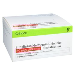 Sitagliptin/Metformin Grindeks 50 mg/1000 mg