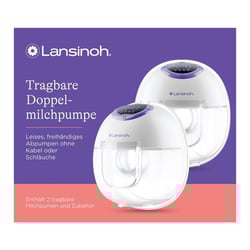 LANSINOH tragbare Doppelmilchpumpe