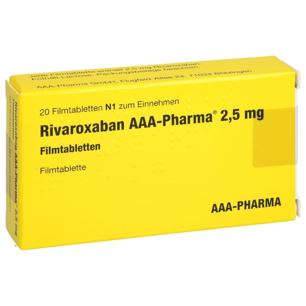 Rivaroxaban AAA-Pharma 2,5 mg