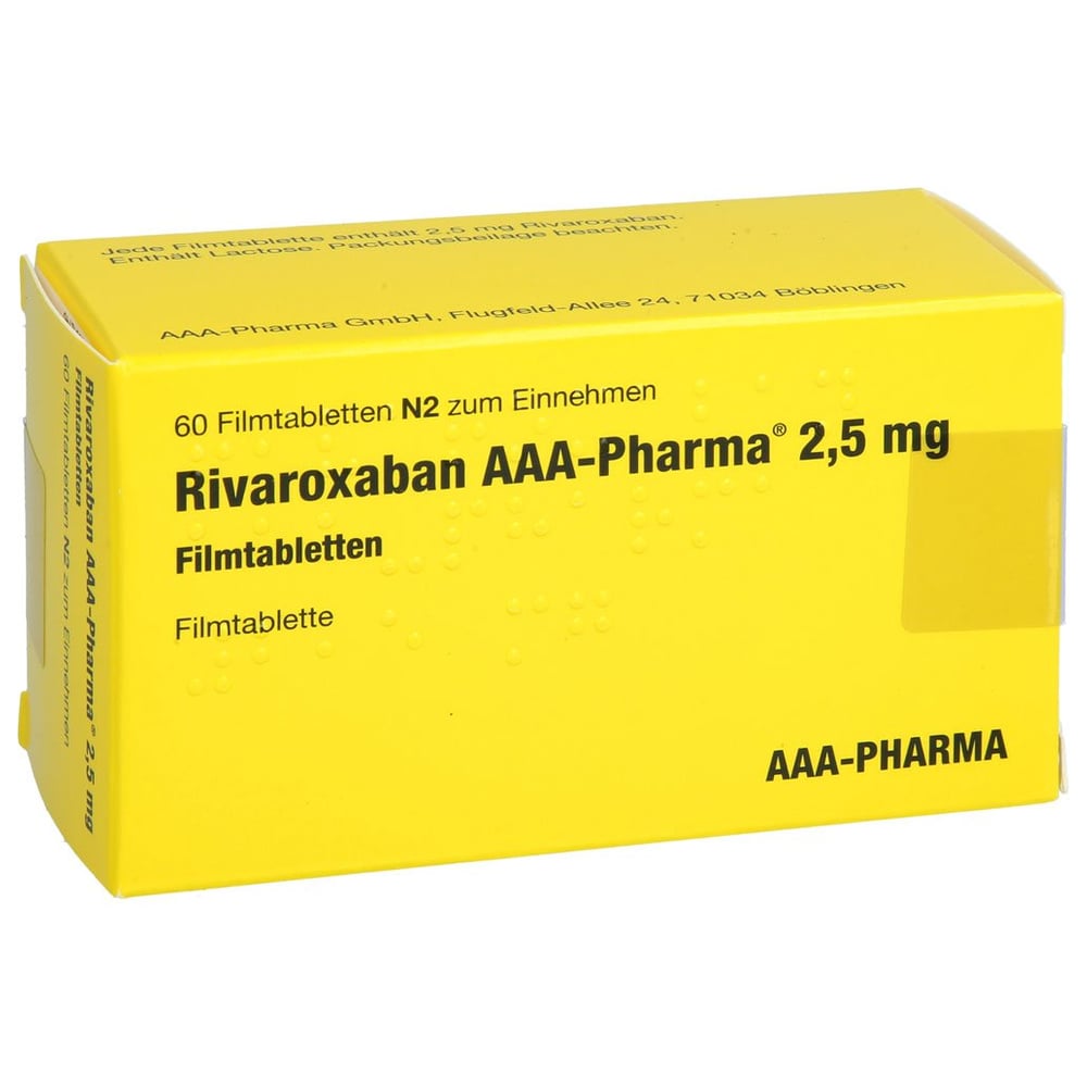 Rivaroxaban AAA-Pharma 2,5 mg