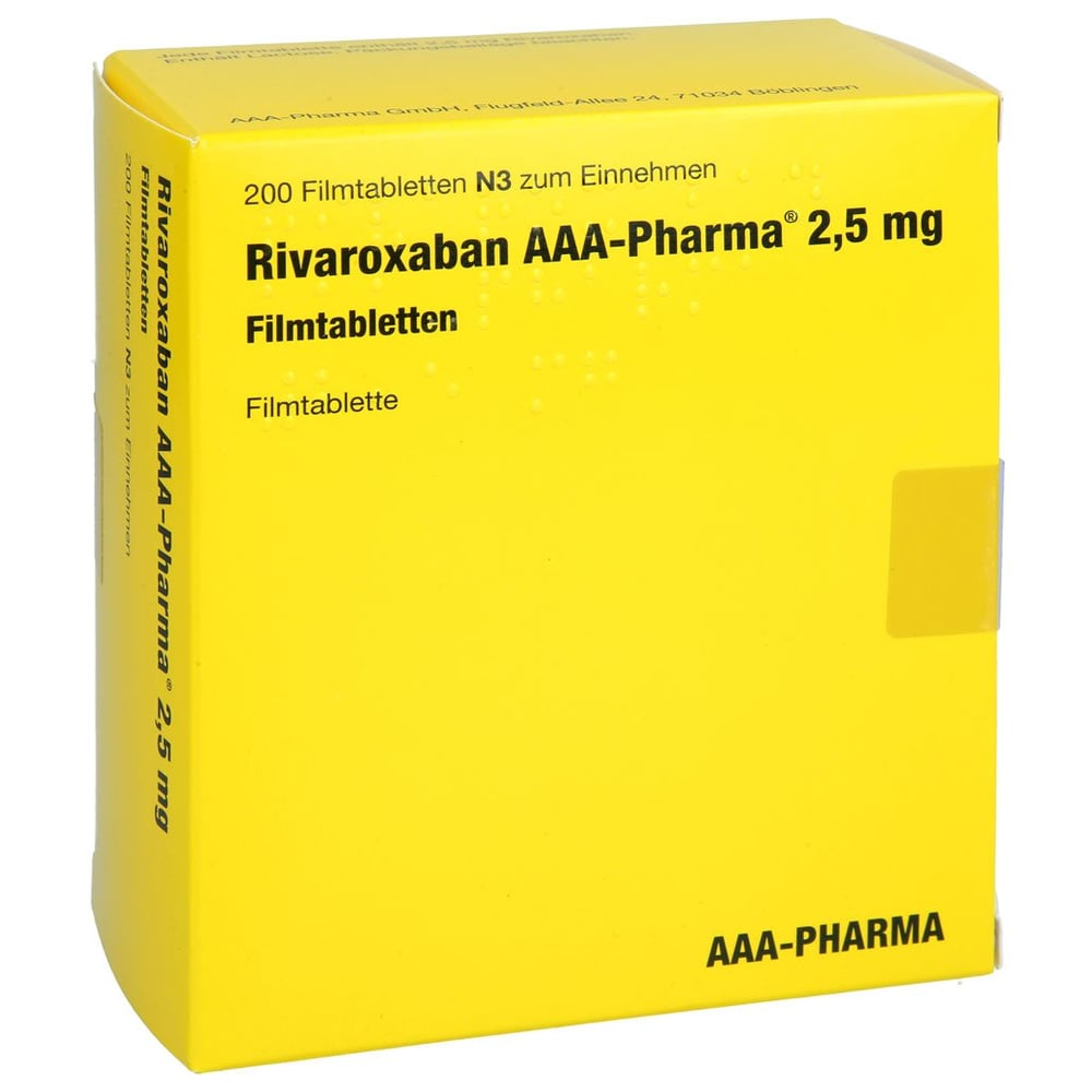 Rivaroxaban AAA-Pharma 2,5 mg