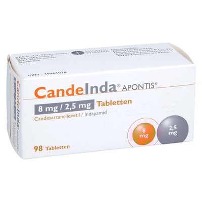 CandeInda APONTIS 8 mg/2,5 mg