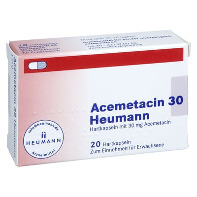 ACEMETACIN 30 Heumann Hartkapseln