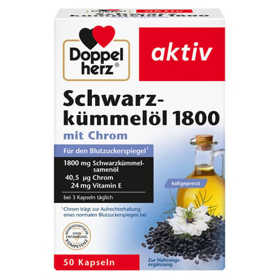 DOPPELHERZ Schwarzkümmelöl 1800 Kapseln