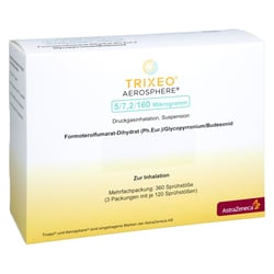 TRIXEO Aerosphere 5/7,2/160µg Druckgasinh.120ED