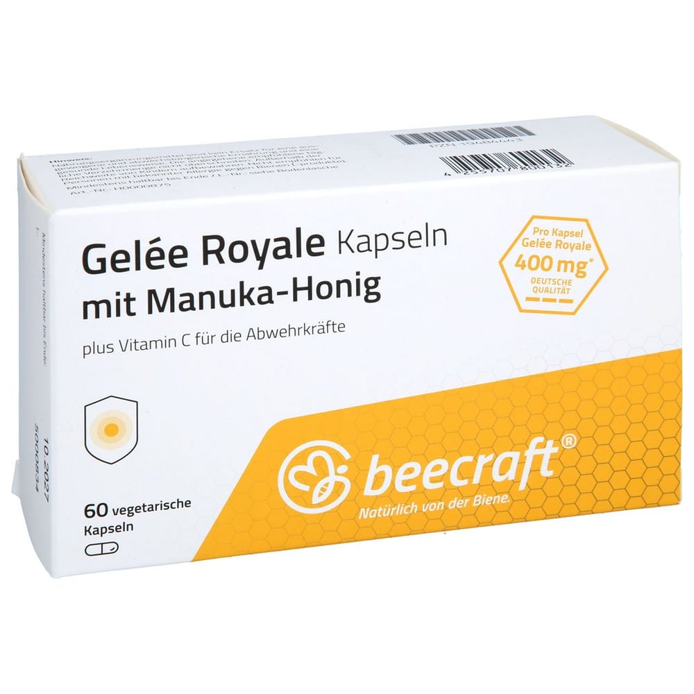 BEECRAFT Gelee Royale Kapseln mit Manuka-Honig