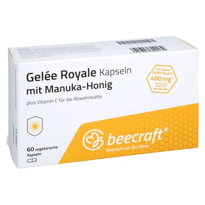 BEECRAFT Gelee Royale Kapseln mit Manuka-Honig