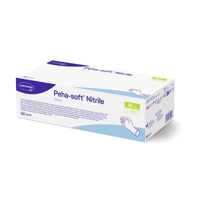 PEHA-SOFT nitrile blue Unt.Hands.unsteril pf M Produktbild 1