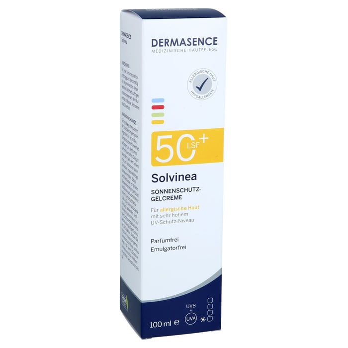 DERMASENCE Solvinea Sonnenschutz-Gelcreme LSF 50+