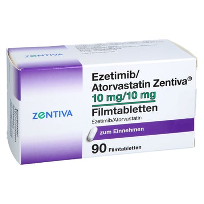 Ezetimib/Atorvastatin Zentiva 10 mg/10 mg Produktbild 1