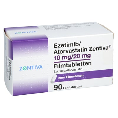 Ezetimib/Atorvastatin Zentiva 10 mg/20 mg