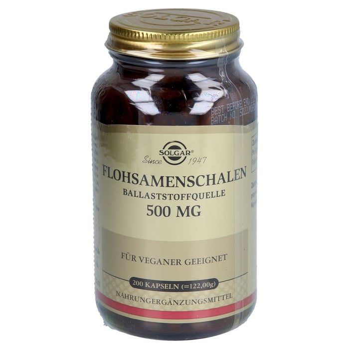 SOLGAR Flohsamenschalen 500 mg Kapseln