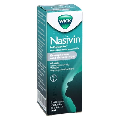 WICK Nasivin Nasenspray ohne Konservierungsstoffe Erwachsene und Schulkinder