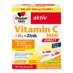 DOPPELHERZ Vitamin C 1000+D3+Zink DIRECT Pellets