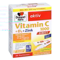 Doppelherz Vitamin C 1000+D3+Zink DIRECT Pellets