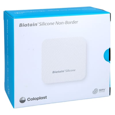 BIATAIN Silicone Non-Border Schaumverb.7,5x7,5 cm