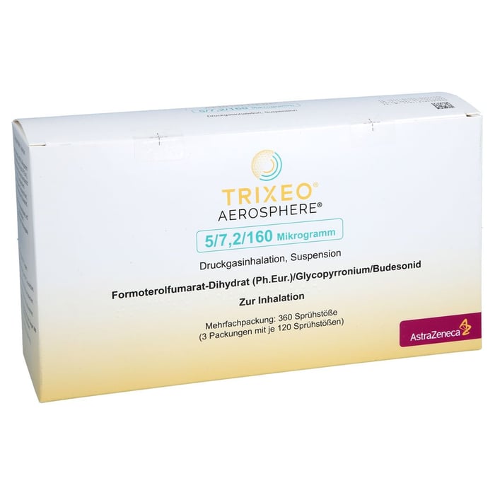 TRIXEO Aerosphere 5/7,2/160µg Druckgasinh.120ED