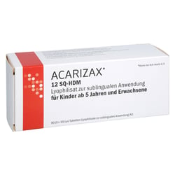 ACARIZAX 12 SQ-HDM Lyophil.z.subl.Anw.KDR ab5+ERW