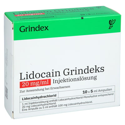 LIDOCAIN Grindeks 20 mg/ml Injektionslösung Amp.