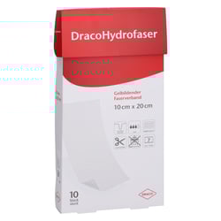 DRACOHYDROFASER 10x20 cm gelbildender Faserverband
