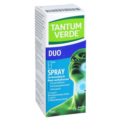 Tantum verde duo 1,5 mg/ml + 5 mg/ml zur Anwendung in der Mundhöhle