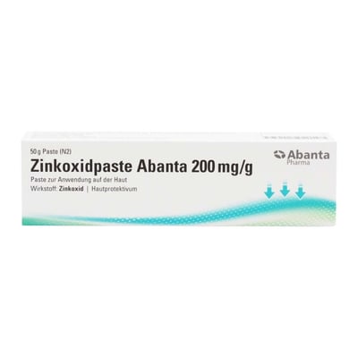 ZINKOXIDPASTE Abanta 200 mg/g Paste z.Anw.a.d.Haut