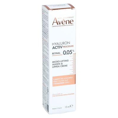 AVENE Hyaluron Activ PROCEDURE Augen-Lippen Creme