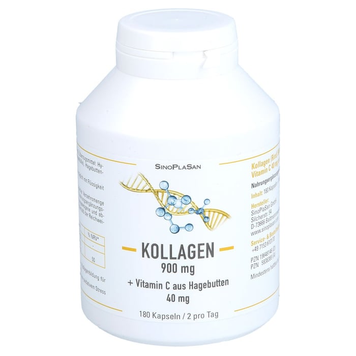 KOLLAGEN 900 mg m. Vitamin C aus Hagebutten Hartk.