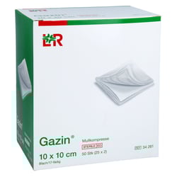 GAZIN Mullkomp.10x10 cm steril 8fach Medi-Spezial